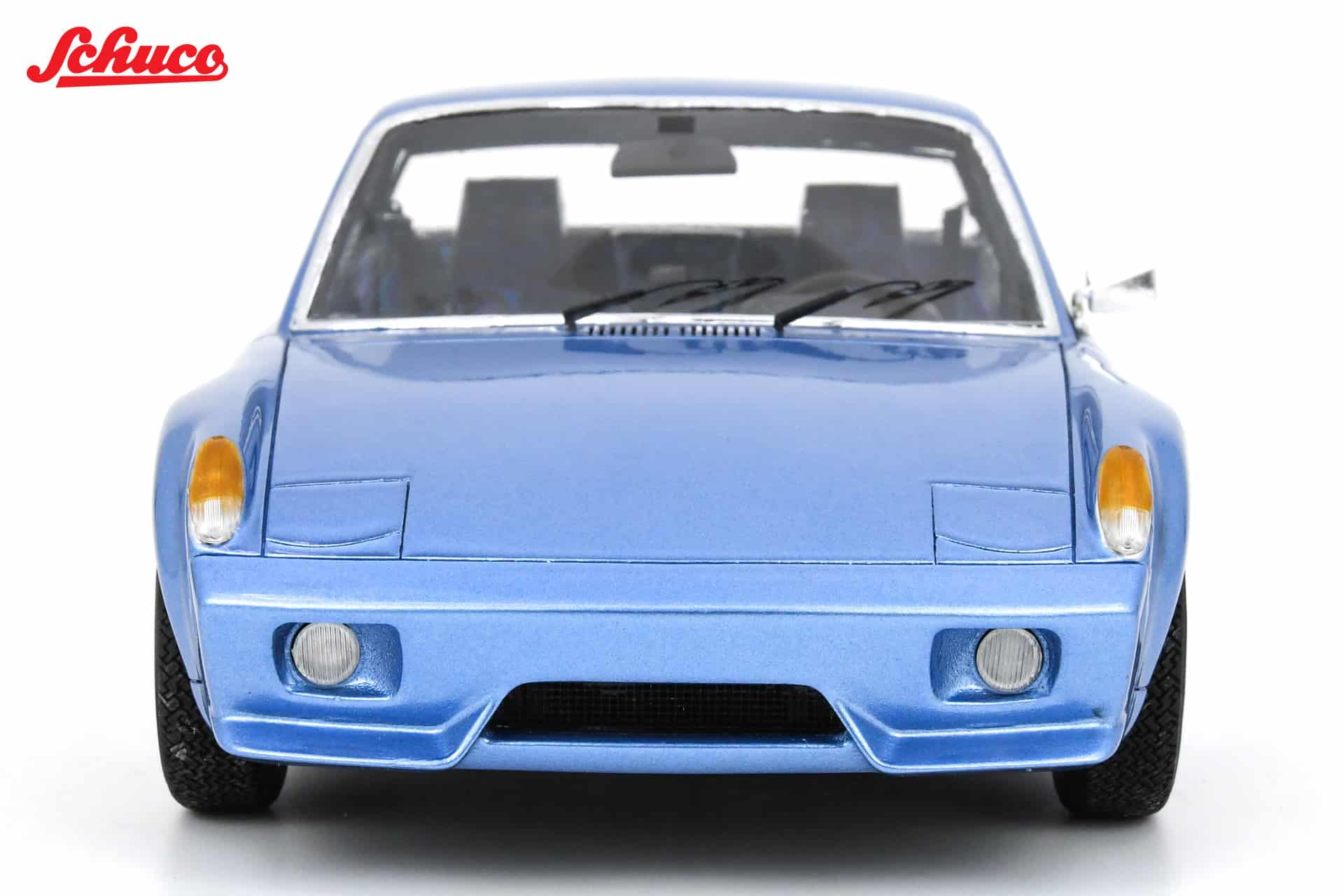 Schuco 1:18 PORSCHE 916 Chassis 17 1972 Blue (18U00068) Resin Model 4 Schuco 1:18 PORSCHE 916 Chassis 17 1972 Blue (18U00068) Resin Model - Image 4