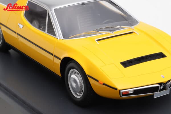Schuco 1:18 Maserati Bora 1971 Yellow (18U00087) Resin Model 23 Schuco 1:18 Maserati Bora 1971 Yellow (18U00087) Resin Model