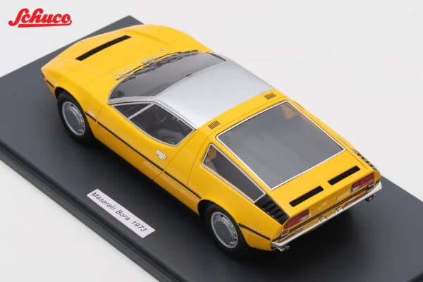 Schuco 1:18 Maserati Bora 1971 Yellow (18U00087) Resin Model 30 Schuco 1:18 Maserati Bora 1971 Yellow (18U00087) Resin Model