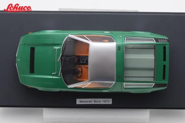 Schuco 1:18 Maserati Bora 1971 Light Metallic Green (18U00088) Resin Model 26 Schuco 1:18 Maserati Bora 1971 Light Metallic Green (18U00088) Resin Model