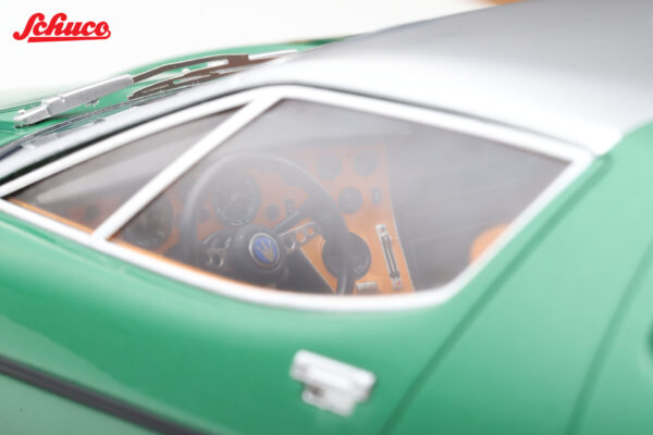 Schuco 1:18 Maserati Bora 1971 Light Metallic Green (18U00088) Resin Model 28 Schuco 1:18 Maserati Bora 1971 Light Metallic Green (18U00088) Resin Model