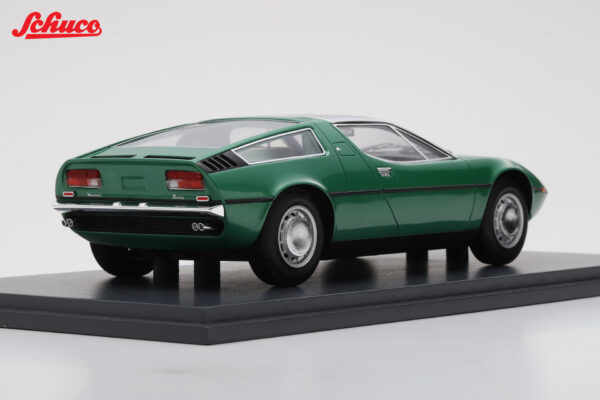 Schuco 1:18 Maserati Bora 1971 Light Metallic Green (18U00088) Resin Model 19 Schuco 1:18 Maserati Bora 1971 Light Metallic Green (18U00088) Resin Model