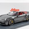 Schuco - 1:18 Porsche 911 (992) Turbo S Cabriolet 2022 Agate Grey - Resin Model 23 18U00143 Porsche 911 Turbo S 6