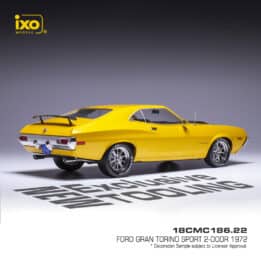 Ixo - 1:18 Ford Gran Torino Sport 1972 Yellow Metallic - Diecast Model