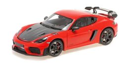 Minichamps - 1:18 Porsche Cayman GT4 RS Red w/Weissach Package 2024 - Diecast Model