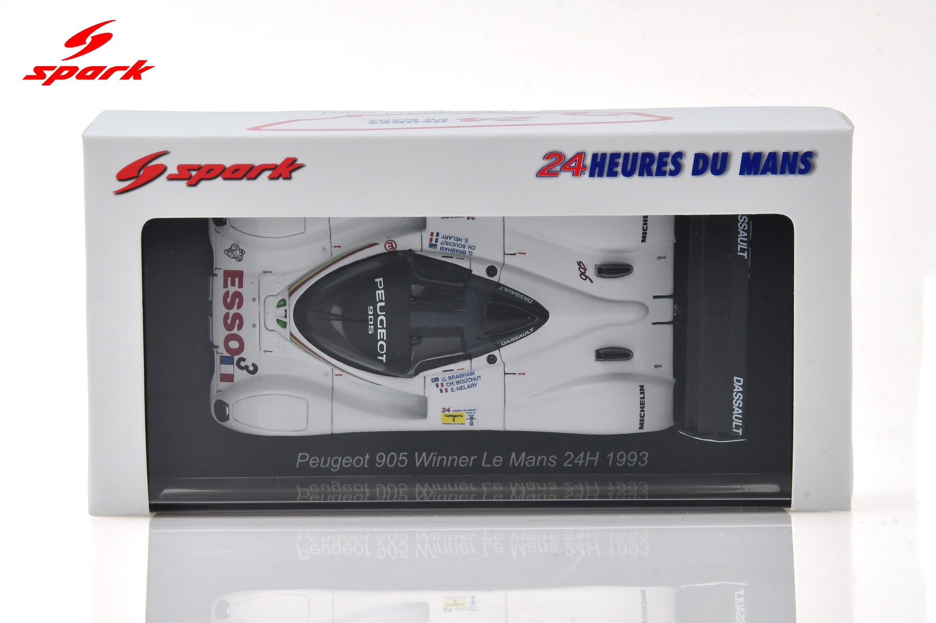 Spark 1:43 Peugeot 905 No.3 Winner 24H Le Mans 1993 E. Hélary - C. Bouchut - G. Brabham (43LM93) Resin Model 3 Spark 1:43 Peugeot 905 No.3 Winner 24H Le Mans 1993 E. Hélary - C. Bouchut - G. Brabham (43LM93) Resin Model - Image 3