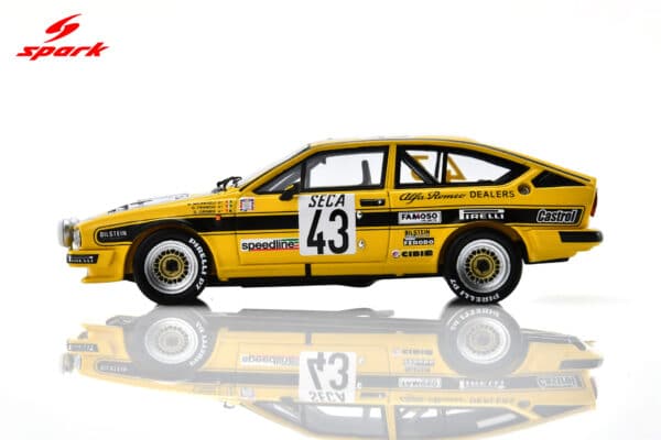Spark - 1:43 Alfa Romeo GTV 6 No.43 Marco Micangeli, Giorgio Francia, Georges Cremer Spa 24H 1982 - Limited Edition Resin Model 16 Spark 1:43 Alfa Romeo GTV 6 No.43 Spa 24H 1982 M. Micangeli - G. Francia - G. Cremer Limited 300 (SB540) Resin Model