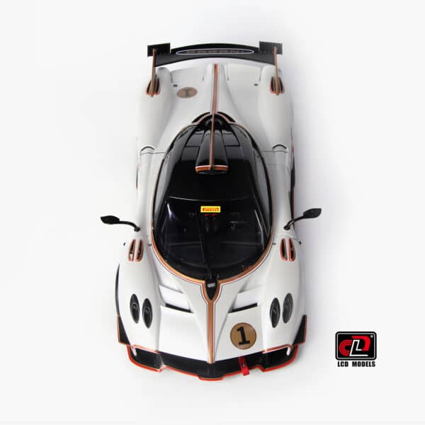 LCD - 1:18 Pagani Huayra R Pearl White 2021 - Diecast Model