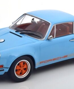 KK Scale 1:18 Porsche Singer 911 Coupe Blue Orange KKDC180441A Model Car