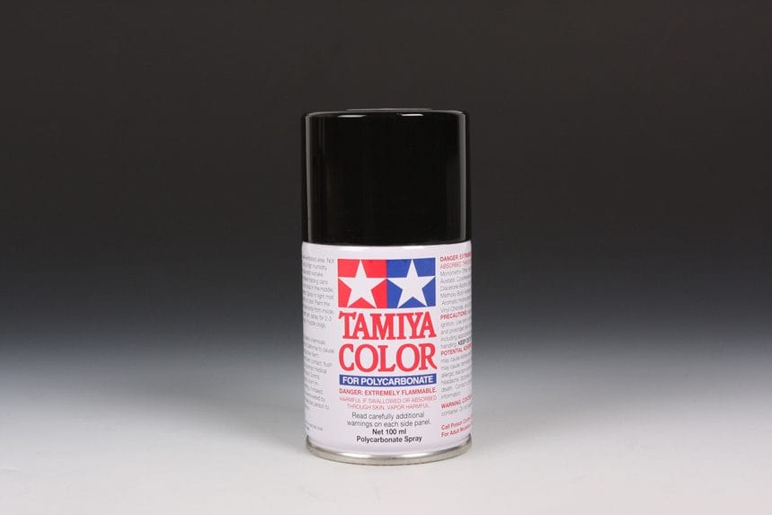 Tamiya PS-5 Black Polycarbonate Spray Paint Models 86005