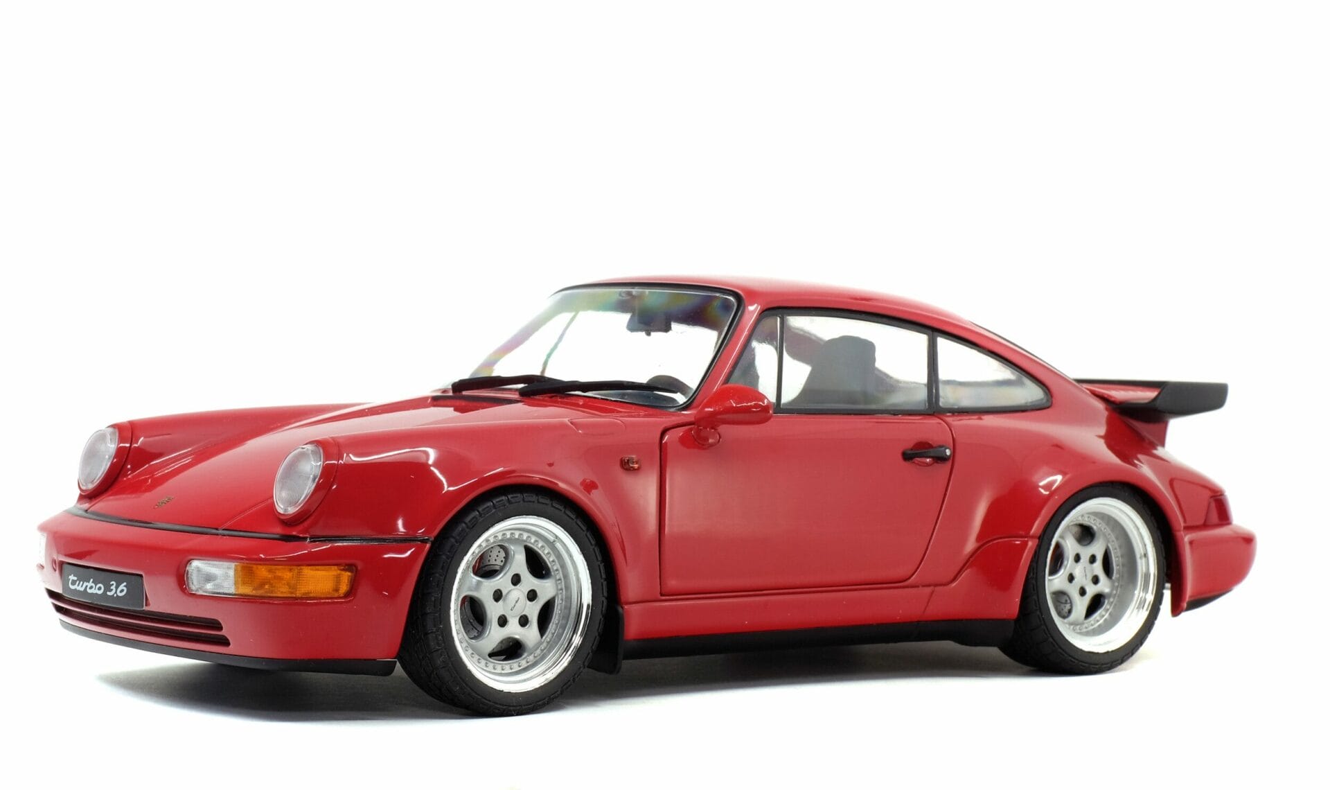 Solido 1:18 Porsche 911 964 Turbo 3.6 Coupe Red Indian 1990 S1803402 Model Car
