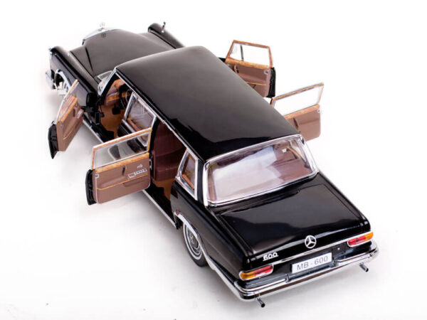 Sun Star 1:18 Mercedes Benz 600 Pullman Black 1966 Diecast Model Car 2209