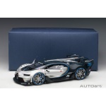 Autoart 70987 1:18 Bugatti Vision GT Silver Blue Composite Model Car