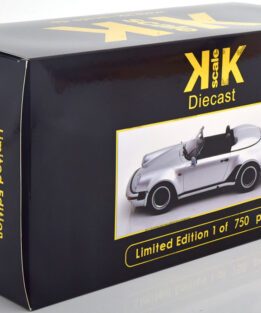 KK Scale 1:18 Porsche 911 Speedster 1989 Silver Diecast Model Car KKDC180453