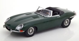 KK Scale 1:18 Jaguar E-Type Cabrio Convertible 1961 Series 1 British racing green diecast model car KKDC180481