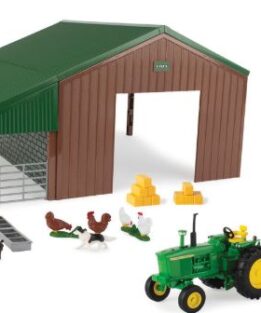 Britains 47024 Farm Building Set with John Deere Tractor