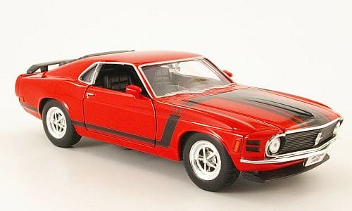 Welly 1:24 Ford Mustang Boss 302 1970 Red 22088R