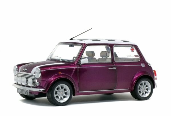 S1800606 Mini Cooper Sport Solido Purple Model Car