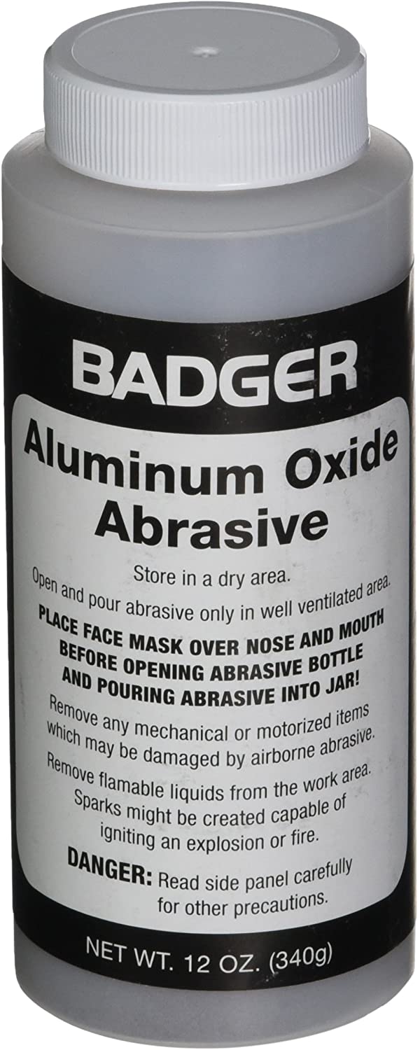 Badger BA50270 Aluminium Oxide Sandblaster Abrasive Bottle 12oz