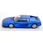 KK Scale 1:18 Ferrari Testarossa Monospecchio Metallic Blue 1984 Diecast Model KKDC180503A