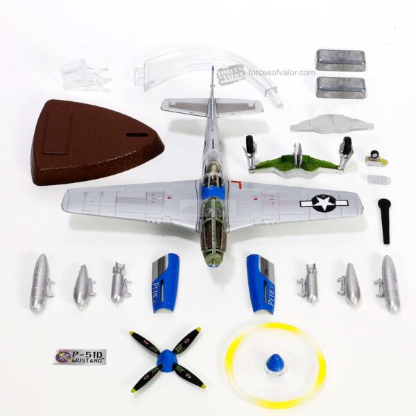 Forces of Valor 1:72 USAAF P-51D Mustang Aircraft Plane Fighter WW2 Diecast Model FOV-812013A