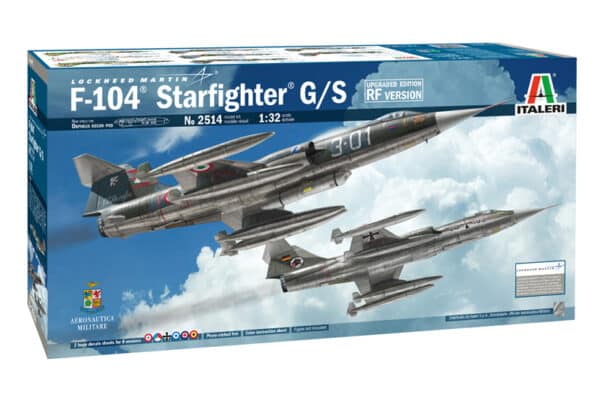 Italeri - 1:32 F-104 Starfighter G/S - Upgraded Edition RF Version (2514) Model Kit