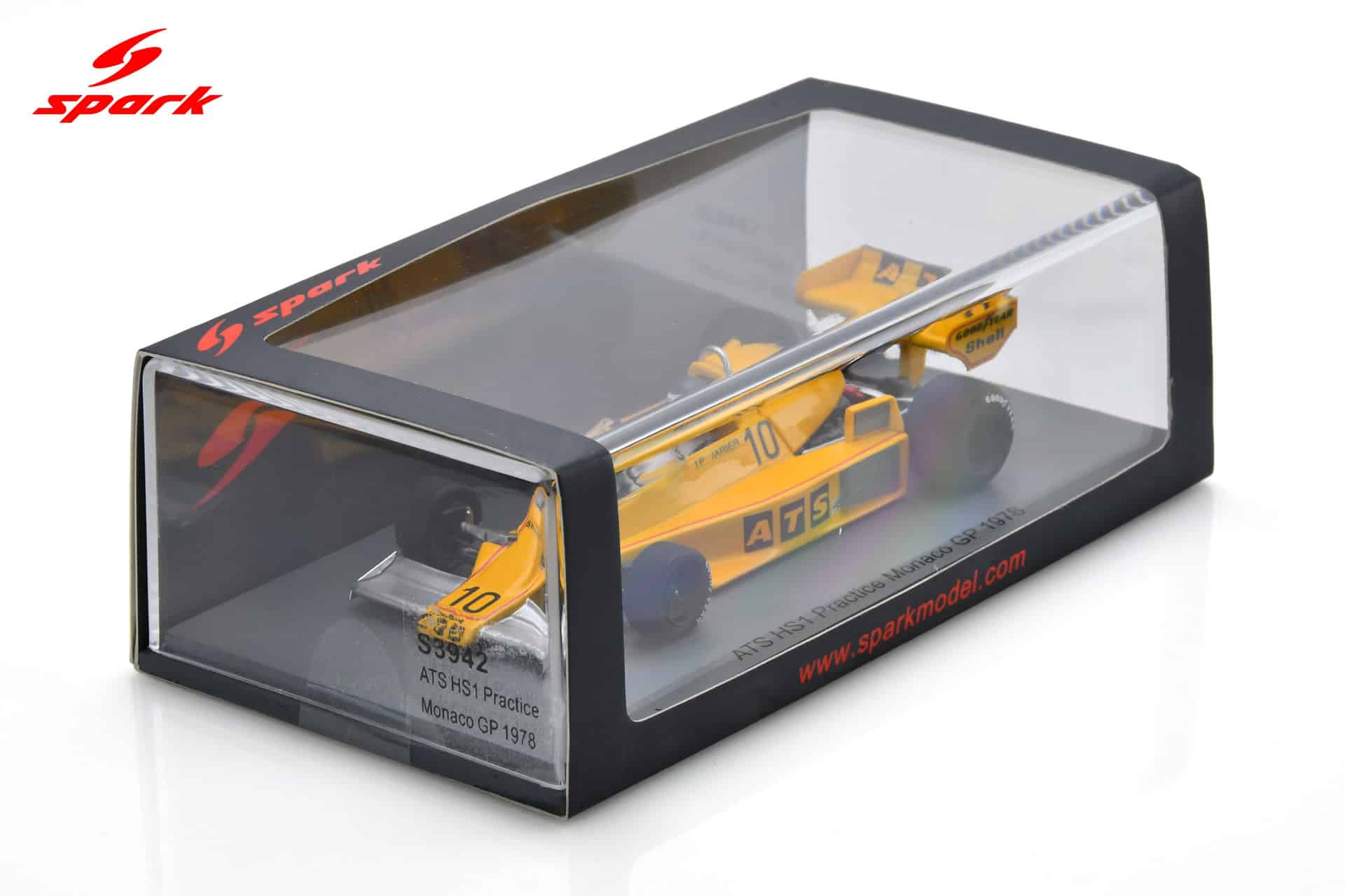 Spark - 1:43 ATS HS1 No.10 Practice Monaco GP 1978 Jean-Pierre Jarier - Resin Model 5 Spark 1:43 ATS HS1 No.10 Practice Monaco GP 1978 Jean-Pierre Jarier (S3942) Resin Model