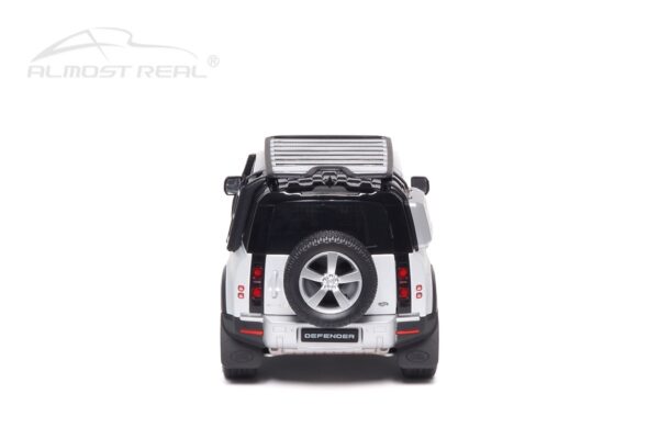 Almost Real 810806 Land Rover Defender 110 Satin Indus Silver Diecast Model Car