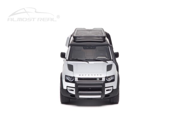 Almost Real 810806 Land Rover Defender 110 Satin Indus Silver Diecast Model Car