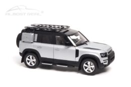 Almost Real 810806 Land Rover Defender 110 Satin Indus Silver Diecast Model Car