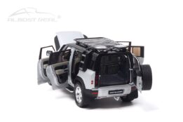 Almost Real 810806 Land Rover Defender 110 Satin Indus Silver Diecast Model Car