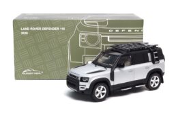 Almost Real 810806 Land Rover Defender 110 Satin Indus Silver Diecast Model Car