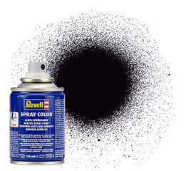 Revell 34108 Black Matt Spray Paint 100ml