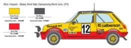 Italeri - 1:24 Reanult R5 Alpine Rally (3652) Model Kit
