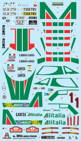 Italeri - 1:24 Lancia Stratos HF (3654) Model Kit