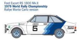 Italeri - 1:24 Ford Escort RS1800 Mk.II WRC Rally (3655) Mode Kit