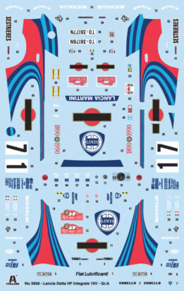 Italeri - 1:24 Lancia Delta HF Integrale Martini (3658) Model Kit