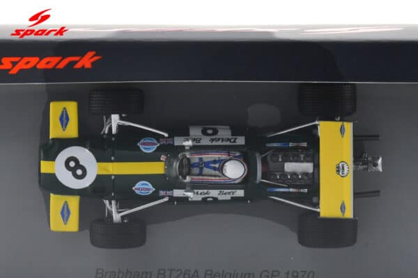 Spark - 1:43 Brabham BT26A No.8 Monaco GP 1969 Derek Bell - Resin Model 18 Spark 1:43 Brabham BT26A No.8 Belgium GP 1970 Derek Bell (S8325) Resin Model