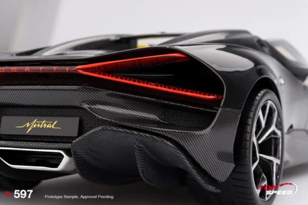 Top Speed 1:18 Bugatti W16 Mistral Black (TS0597) Resin Model 11 Top Speed 1:18 Bugatti W16 Mistral Black (TS0597) Resin Model