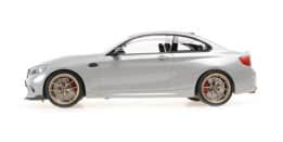 minichamps - 1:18 bmw m2 cs - 2020 - silver metallic w/gold wheels