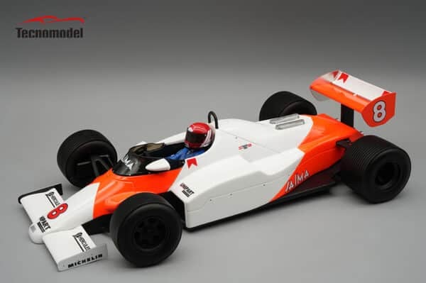 Tecnomodel - 1:18 McLaren MP4/1C Niki Lauda 1983 Monaco GP (Wet Tyres) No.8 with Driver Figure - Limited Edition Resin Model