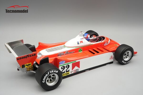 Tecnomodel - 1:18 Alfa Romeo 179 Patrick Depailler Monaco GP 1980 with Driver Figure - Limited Edition Resin Model