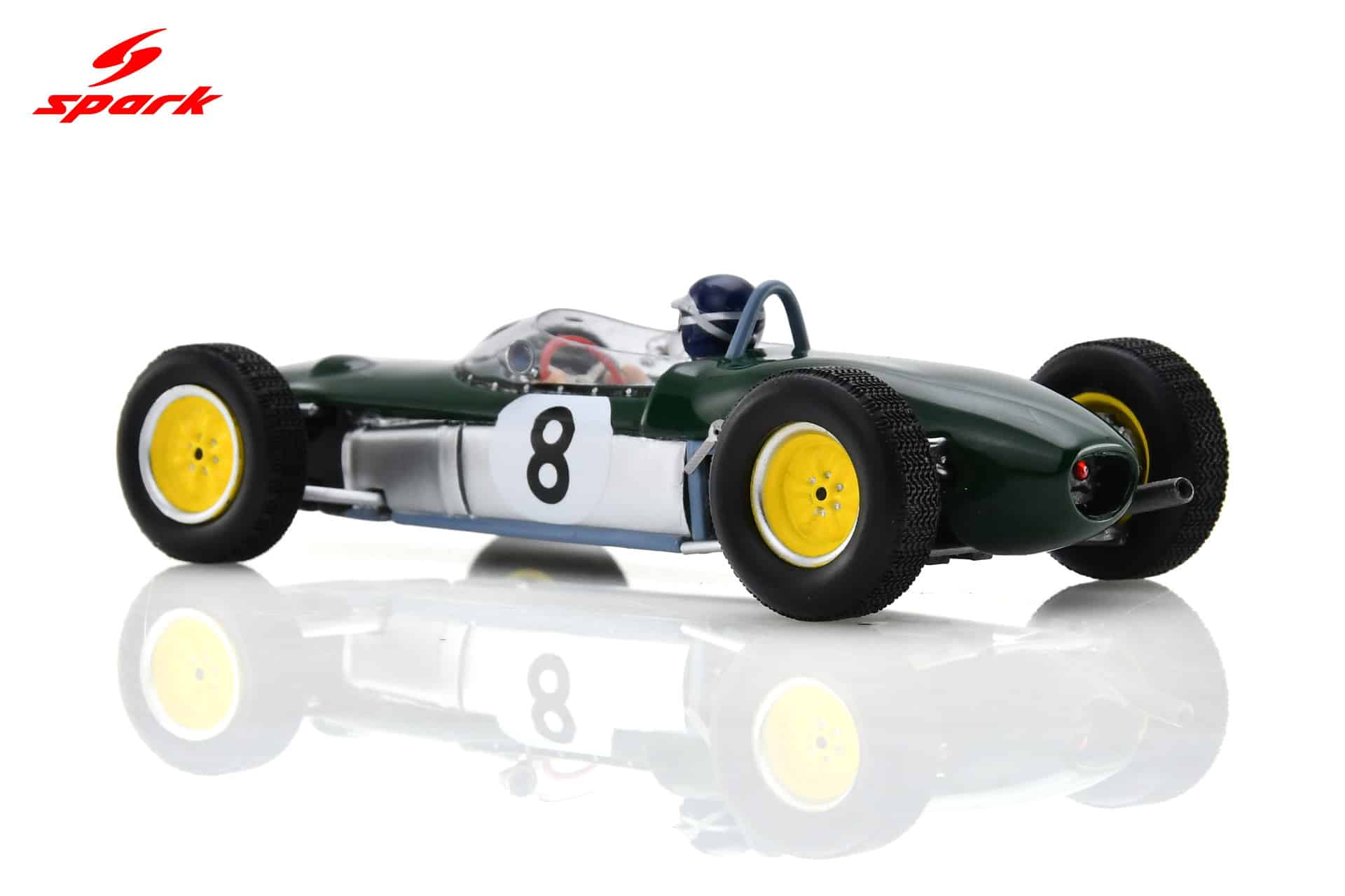 Spark - 1:43 Lotus 21 No.8 3rd Dutch GP 1961 Jim Clark - Resin Model 7 Spark 1:43 Lotus 21 No.8 3rd French GP 1961 Jim Clark (S7119) Resin Model