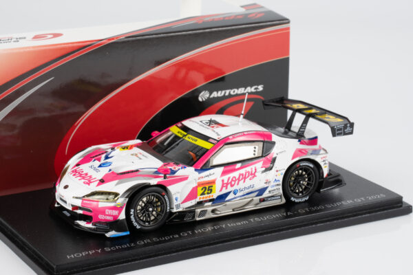 Diecast Model Shop - Model Universe 71 Alternative view of Spark 1:43 Toyota GR Supra GT Hoppy Schatz No.25 GT300 Super GT 2025 T. Matsui, K. Sato (43SGT25025) Resin Model