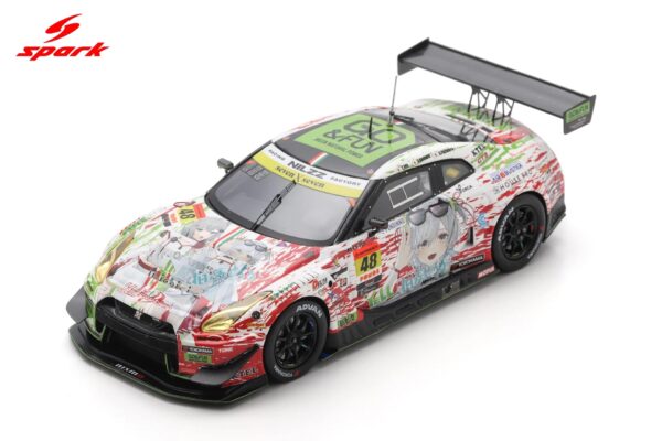 Spark 1:43 Nissan GT-R Datsumou K's Frontier Nekoneko No.48 Nilzz Racing GT300 Super GT 2025 T. Ida, Y. Shibata (43SGT25048) Resin Model
