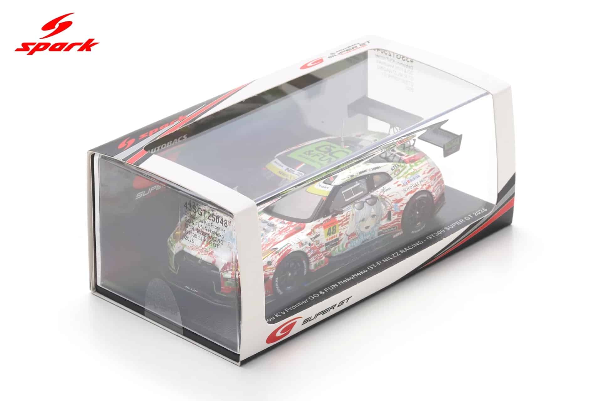 Spark 1:43 Nissan GT-R Datsumou K's Frontier Nekoneko No.48 Nilzz Racing GT300 Super GT 2025 T. Ida, Y. Shibata (43SGT25048) Resin Model 2 Spark 1:43 Nissan GT-R Datsumou K's Frontier Nekoneko No.48 Nilzz Racing GT300 Super GT 2025 T. Ida, Y. Shibata (43SGT25048) Resin Model - Image 2