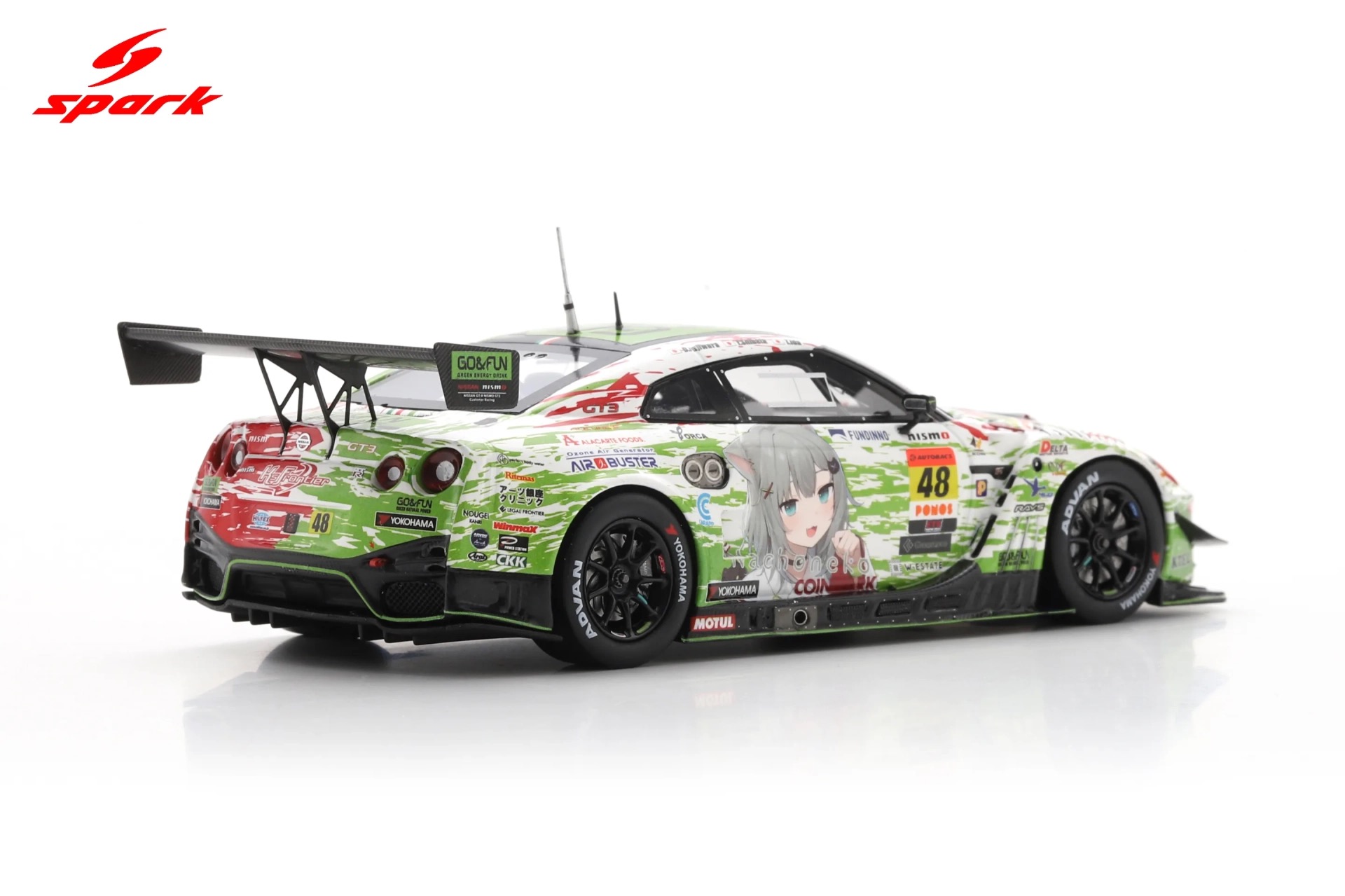Spark 1:43 Nissan GT-R Datsumou K's Frontier Nekoneko No.48 Nilzz Racing GT300 Super GT 2025 T. Ida, Y. Shibata (43SGT25048) Resin Model 7 Spark 1:43 Nissan GT-R Datsumou K's Frontier Nekoneko No.48 Nilzz Racing GT300 Super GT 2025 T. Ida, Y. Shibata (43SGT25048) Resin Model - Image 7