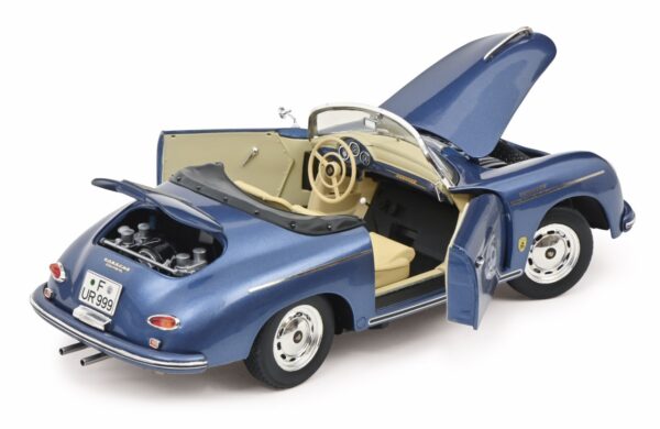 Schuco 1/18 Porsche 365 Speedster Blue Diecast Model 450031800