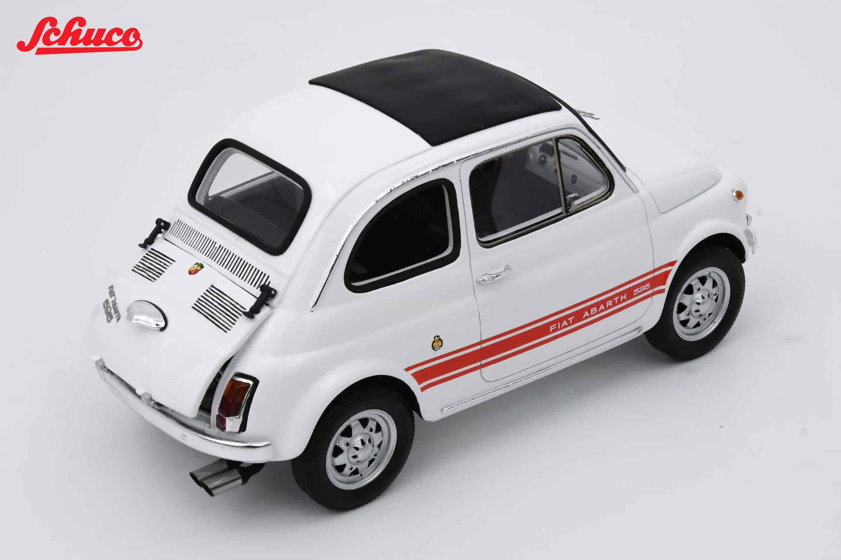 Schuco - 1:18 Fiat 500 Abarth 595 SS 1965 White - Resin Model 2 Schuco - 1:18 Fiat 500 Abarth 595 SS 1965 White - Resin Model - Image 2