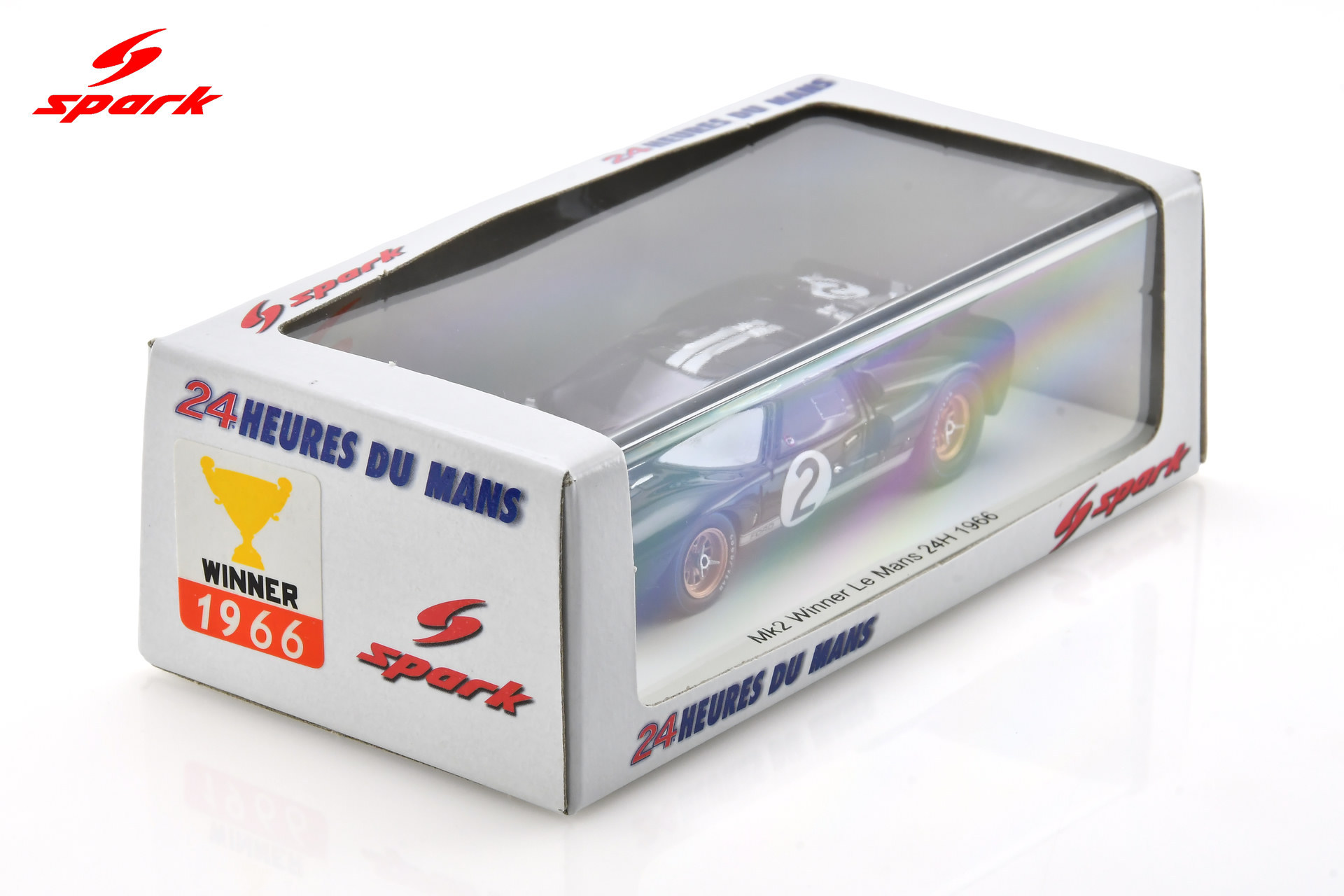 Spark 1:43 Ford Mk II No.2 Winner 24H Le Mans 1966 B. McLaren - C. Amon (43LM66) Resin Model 2 Spark 1:43 Ford Mk II No.2 Winner 24H Le Mans 1966 B. McLaren - C. Amon (43LM66) Resin Model - Image 2
